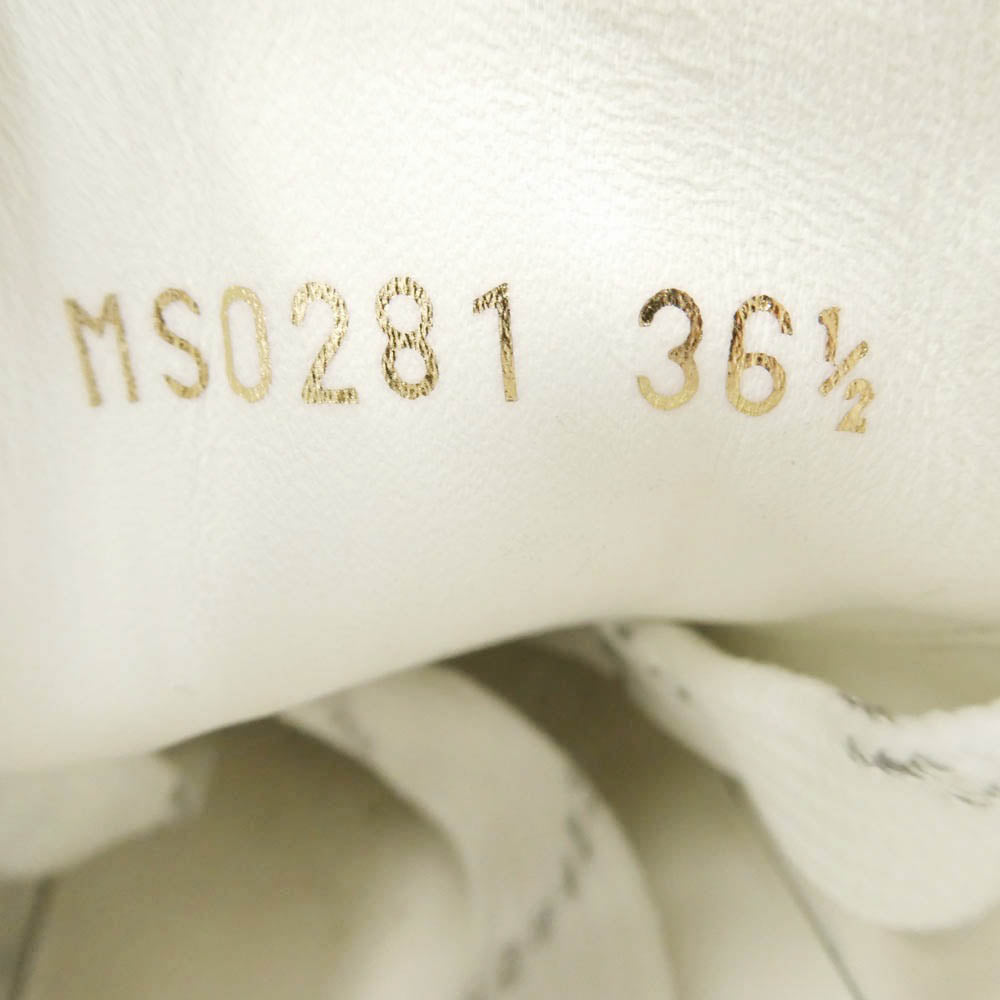 LOUIS VUITTON ルイ・ヴィトン MS0281 タイムアウトライン モノグラム レザー スニーカー ホワイト系 シルバー系 36.5【中古】