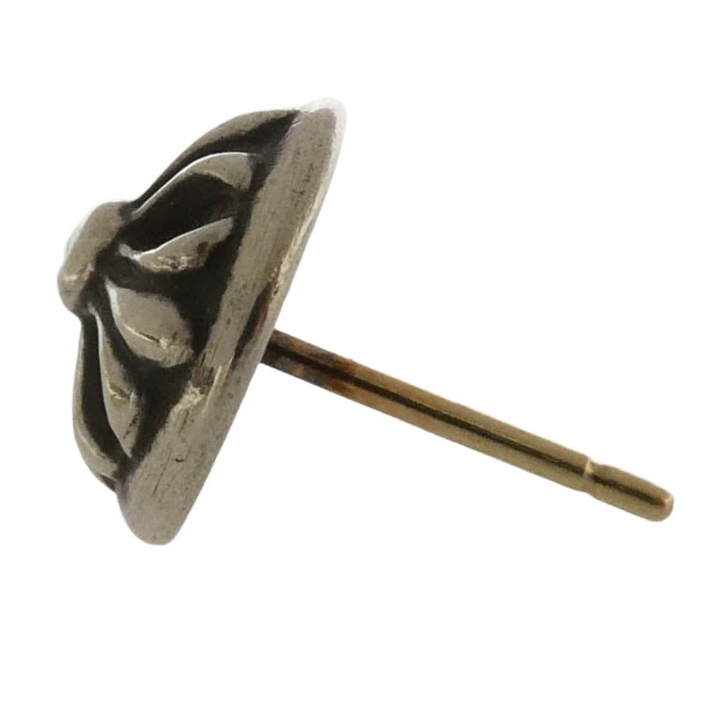 CHROME HEARTS クロムハーツ（原本無） STUD CRSBLL クロスボール スタッド ピアス シルバー系【中古】