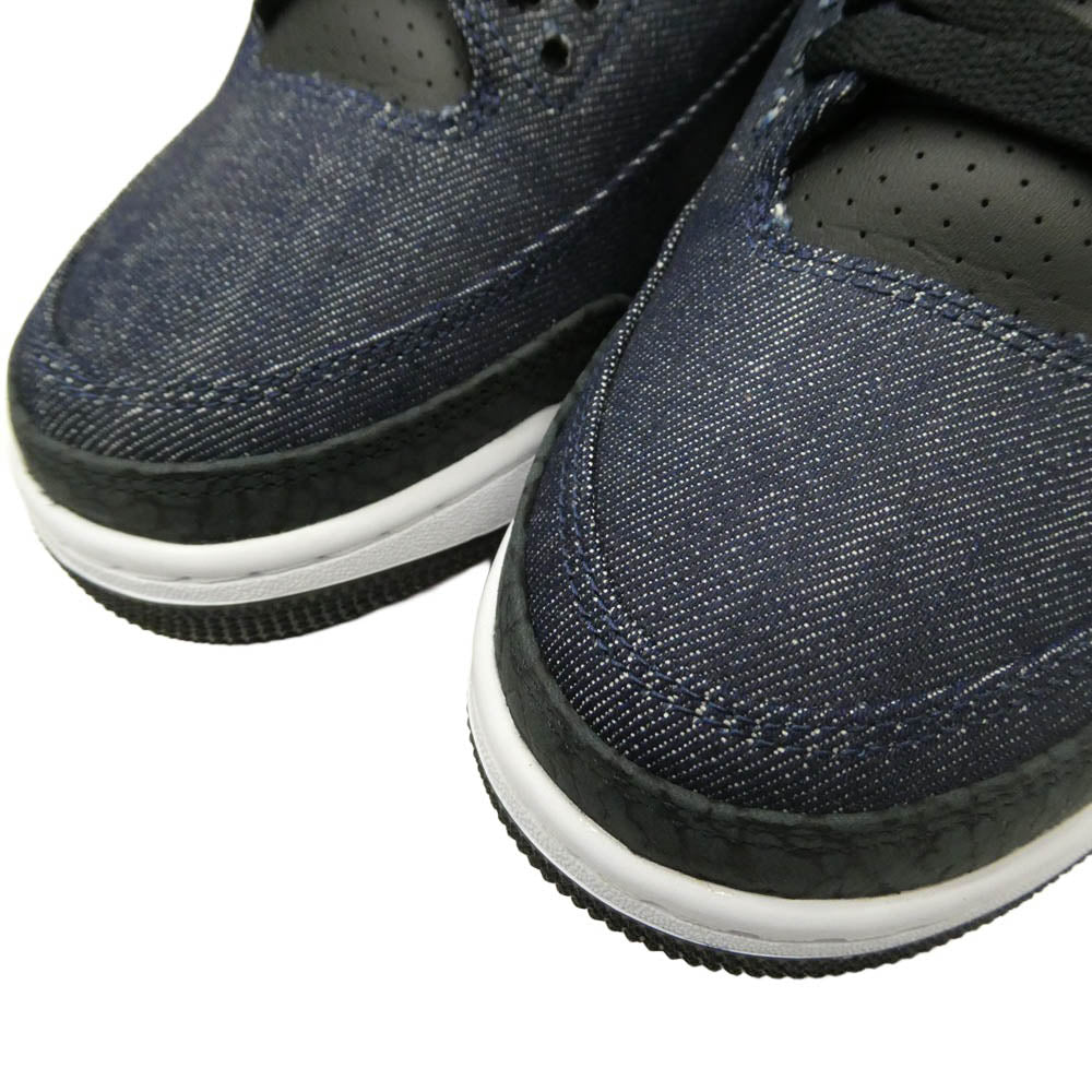 NIKE ナイキ Levi's リーバイス IH7959-400 × Levi’s リーバイス Air Jordan 3 Retro SP エアジョーダン3 レトロ SP スニーカー インディゴブルー系 ブラック系 26.5cm【美品】【中古】