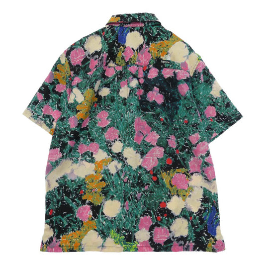 Supreme シュプリーム THE NORTH FACE ノースフェイス 22SS The North Face Trekking S/S Shirt ノースフェイス トレッキング ショートスリーブ 半袖 シャツ フラワー ブラック系 マルチカラー系 M【美品】【中古】