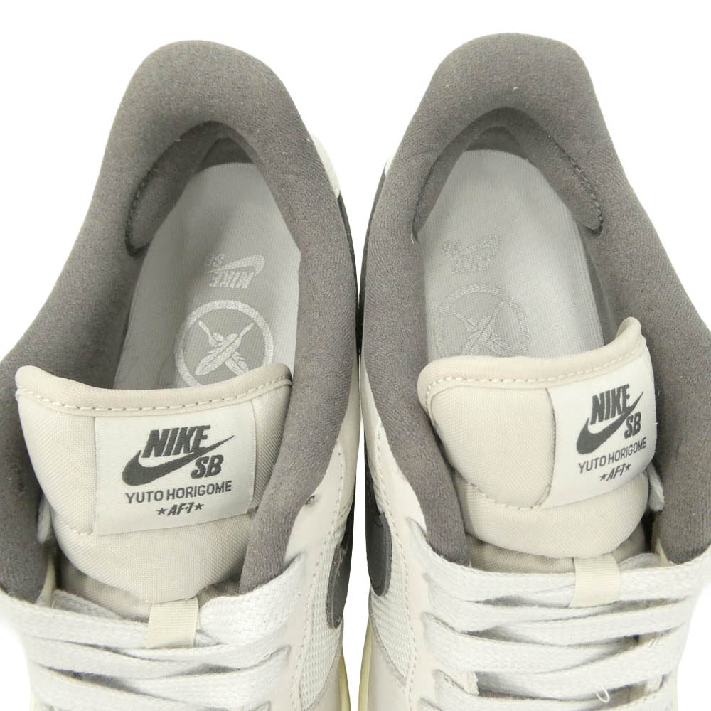 NIKE ナイキ IO8439-100 × Yuto Horigome SB Air Force 1 Low 堀米雄斗 SB エアフォース1 ロー スニーカー グレー系 チャコール系 27cm【極上美品】【中古】