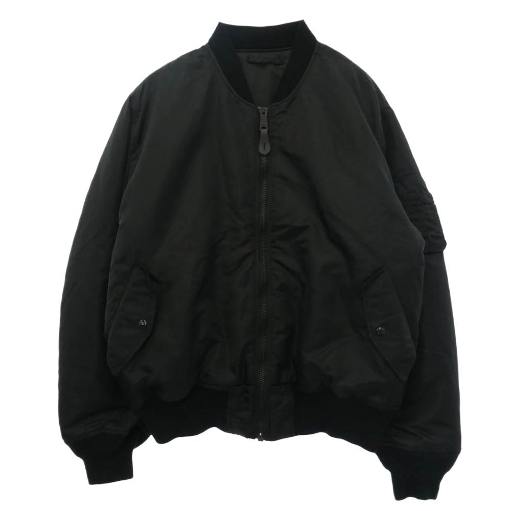 ALPHA アルファ 2000-7401 MA-1 USスペック フライト ジャケット ブラック系 XL【美品】【中古】