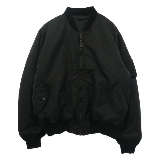 ALPHA アルファ 2000-7401 MA-1 USスペック フライト ジャケット ブラック系 XL【美品】【中古】