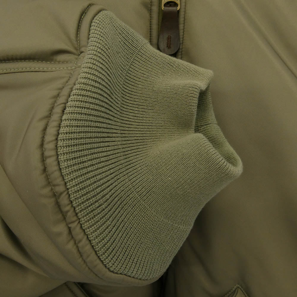 BALENCIAGA バレンシアガ 23SS 746456 TN027 Paris All In Nylon Hooded Bomber Jacket オールイン ナイロン フーデッド ボンバー ジャケット フーディー カーキ系 1【中古】