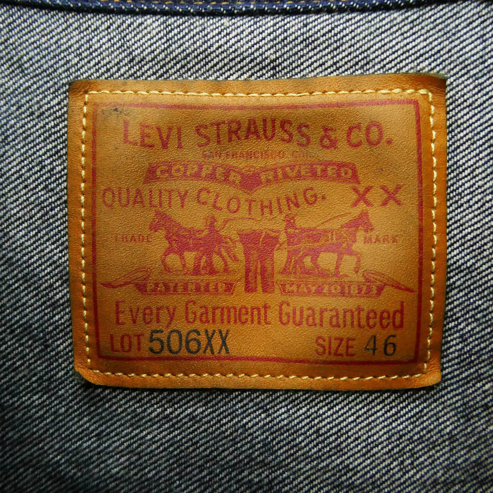 Levi's リーバイス 70506-0028 LVC TYPE 1 JACKET 1936 506XX 1st デニム ジャケット インディゴブルー系 46【中古】