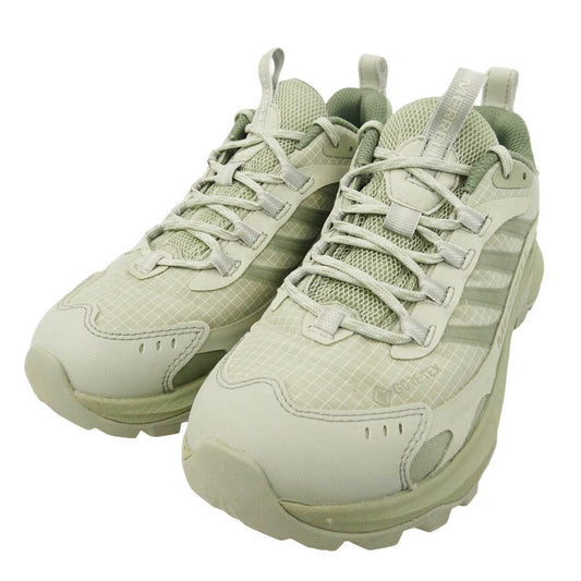 MERRELL メレル J00003622 MOAB SPEED 2 GORE-TEX モアブ スピード 2 ゴアテックス ローカット スニーカー ライトグリーン系 グレー系 24cm【美品】【中古】