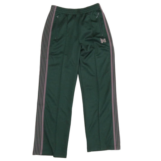 Needles ニードルス 25AW RW316 Track Pant Poly Smooth トラック パンツ ポリ スムース ジャージ ストレート イージー パンツ グリーン系 XS【中古】
