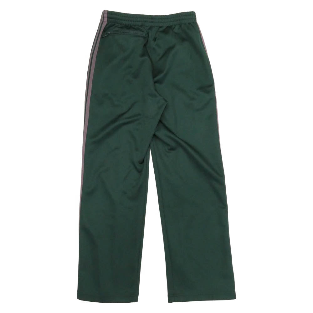 Needles ニードルス 25AW RW316 Track Pant Poly Smooth トラック パンツ ポリ スムース ジャージ ストレート イージー パンツ グリーン系 XS【中古】