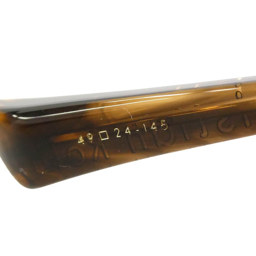 クリスチャンロス CRS008-49-02AF OSKARI BRN-GLD ラウンドシェイプ サングラス アイウェア メガネ 眼鏡 49□24-145 ブラウン系 49□24-145【美品】【中古】