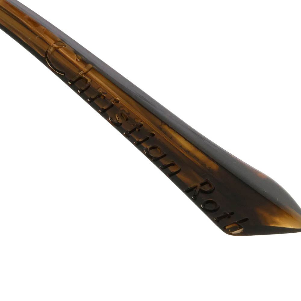 クリスチャンロス CRS008-49-02AF OSKARI BRN-GLD ラウンドシェイプ サングラス アイウェア メガネ 眼鏡 49□24-145 ブラウン系 49□24-145【美品】【中古】