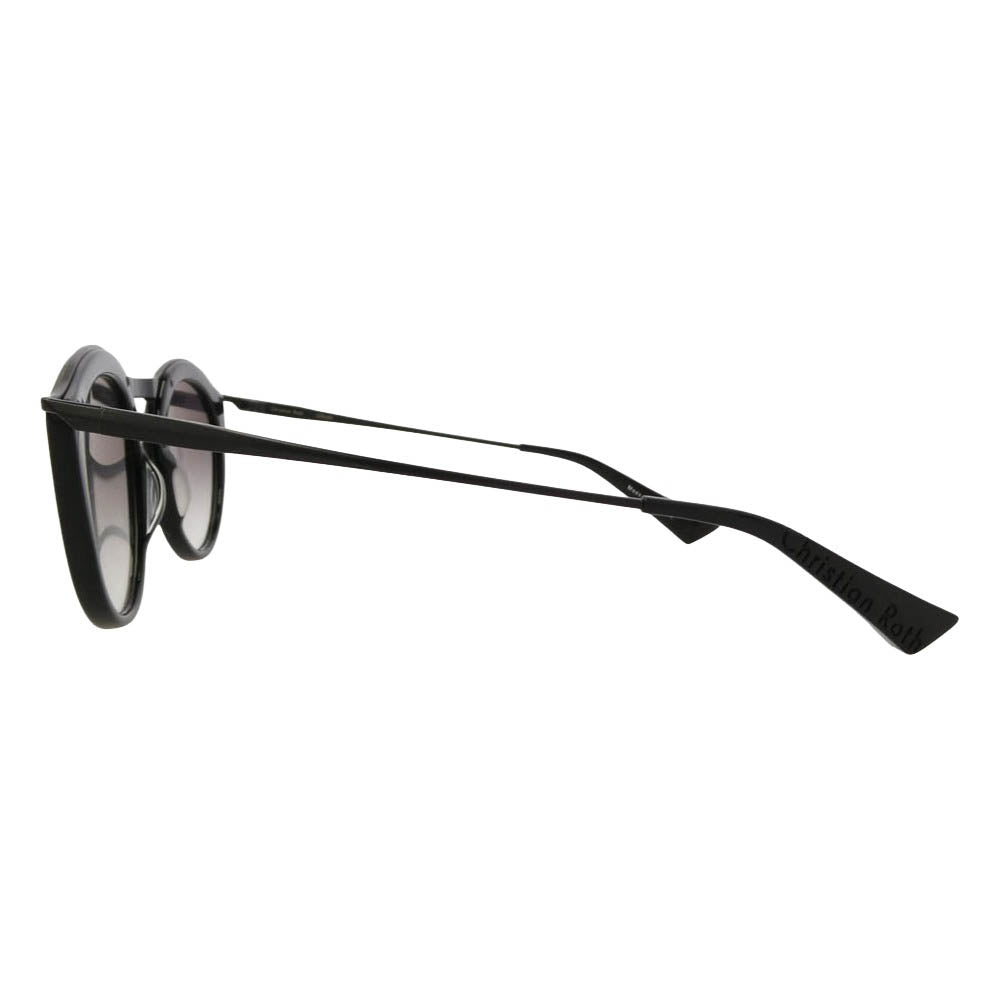 クリスチャンロス CRS008-49-01 OSKARI BLK-BLK ラウンドシェイプ サングラス アイウェア メガネ 眼鏡 49□24-145 ブラック系 49□24-145【美品】【中古】