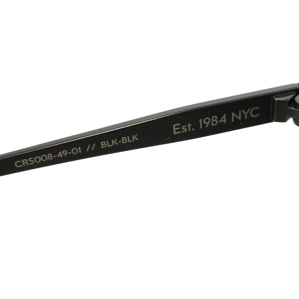 クリスチャンロス CRS008-49-01 OSKARI BLK-BLK ラウンドシェイプ サングラス アイウェア メガネ 眼鏡 49□24-145 ブラック系 49□24-145【美品】【中古】