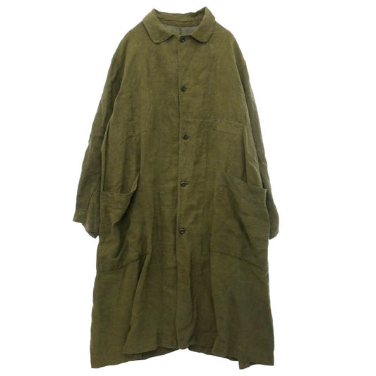 シェヴィダレンク COAT TRENCH LINEN リネン トレンチコート カーキ系 3【中古】