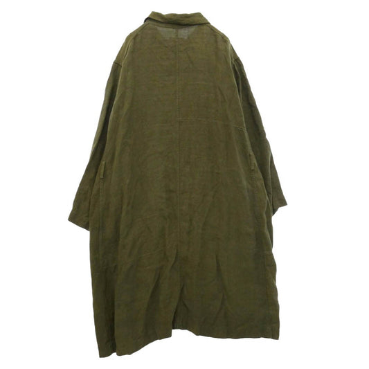 シェヴィダレンク COAT TRENCH LINEN リネン トレンチコート カーキ系 3【中古】