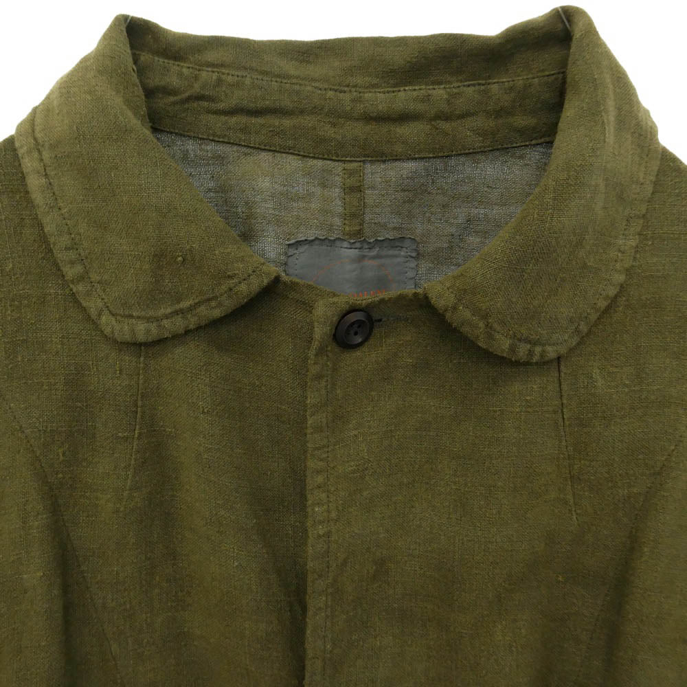 シェヴィダレンク COAT TRENCH LINEN リネン トレンチコート カーキ系 3【中古】