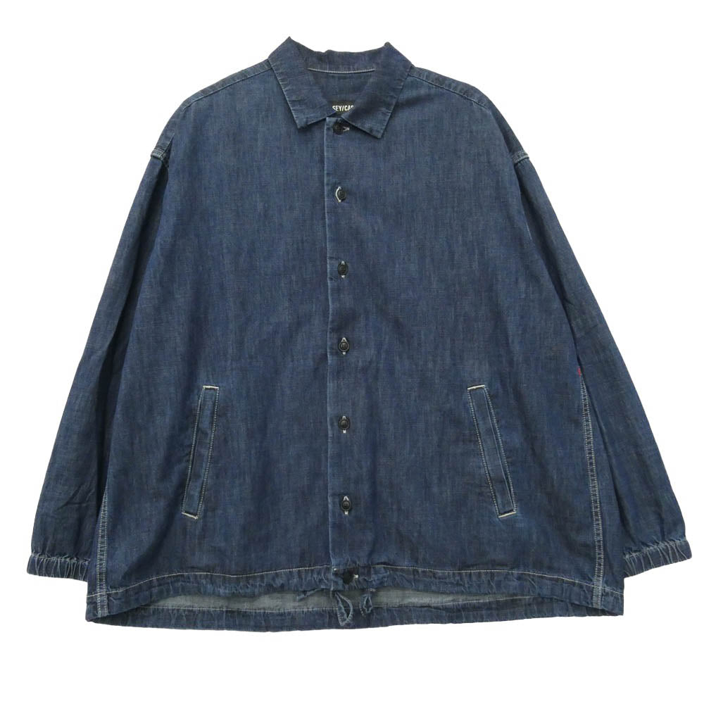 ケイシーケイシー 26SS EUDES DENIM SHIRT L DENIM / INDIGO ウード デニムシャツ インディゴ 長袖シャツ インディゴブルー系 M【中古】