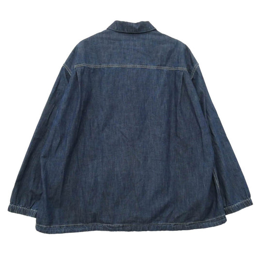 ケイシーケイシー 26SS EUDES DENIM SHIRT L DENIM / INDIGO ウード デニムシャツ インディゴ 長袖シャツ インディゴブルー系 M【中古】