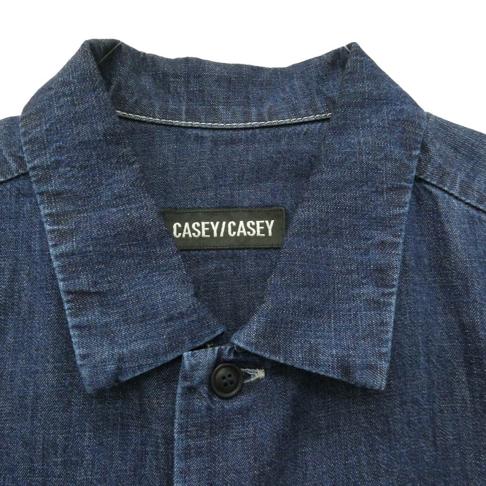 ケイシーケイシー 26SS EUDES DENIM SHIRT L DENIM / INDIGO ウード デニムシャツ インディゴ 長袖シャツ インディゴブルー系 M【中古】