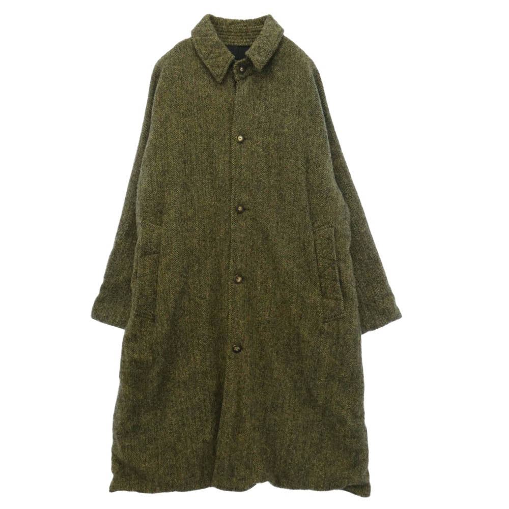 シェヴィダレンク COAT BOBI HARRIS TWEED FRIDAY ボビコート ハリスツイード フライデー ヘリンボーン ウール コート カーキ系 3【中古】