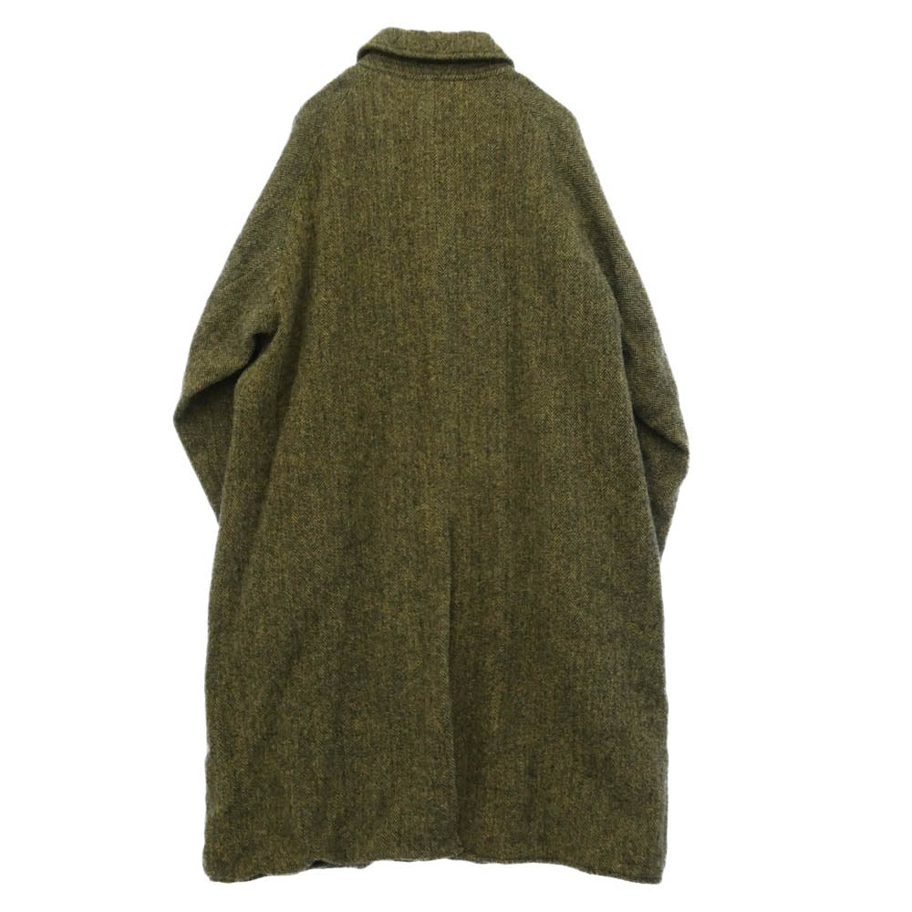 シェヴィダレンク COAT BOBI HARRIS TWEED FRIDAY ボビコート ハリスツイード フライデー ヘリンボーン ウール コート カーキ系 3【中古】