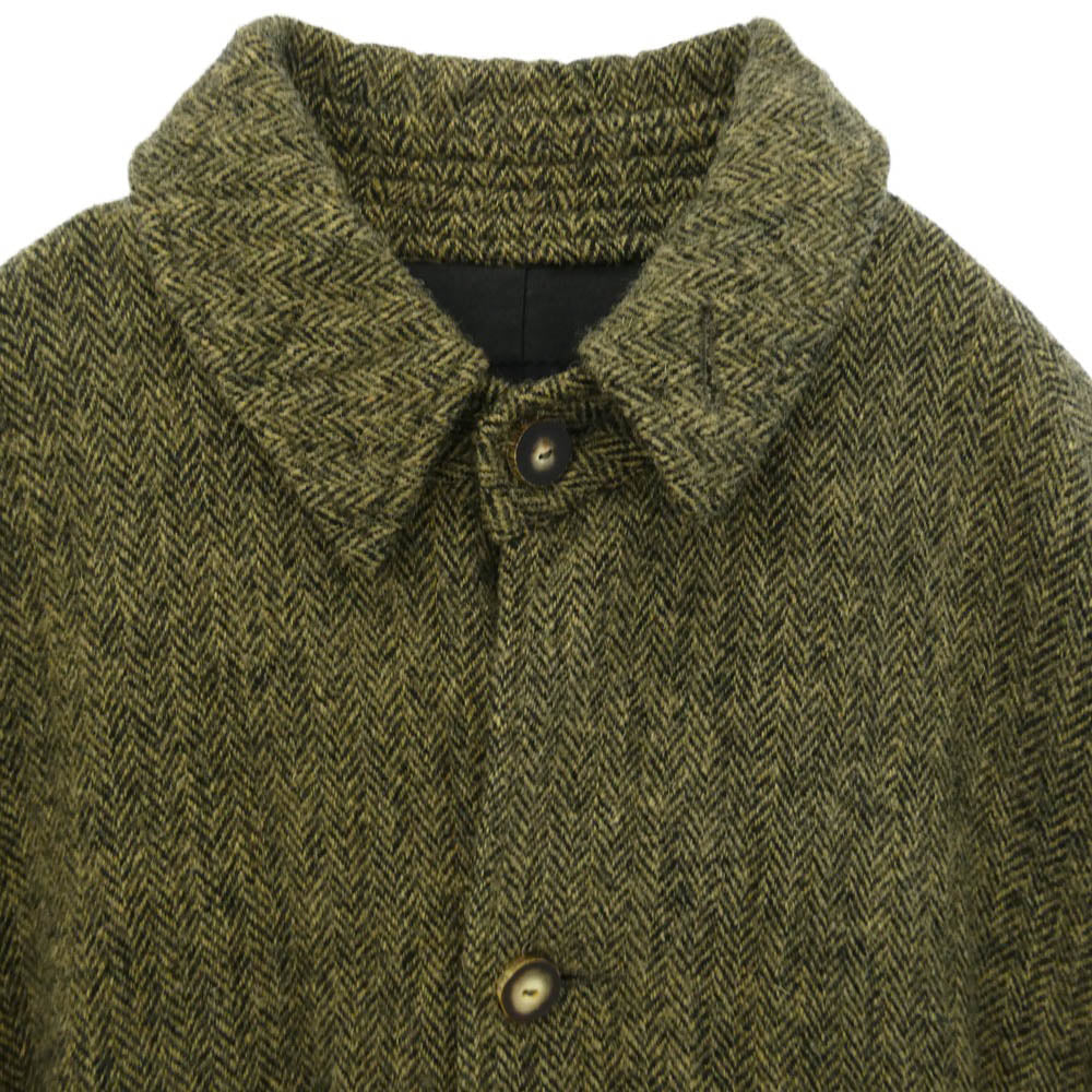 シェヴィダレンク COAT BOBI HARRIS TWEED FRIDAY ボビコート ハリスツイード フライデー ヘリンボーン ウール コート カーキ系 3【中古】