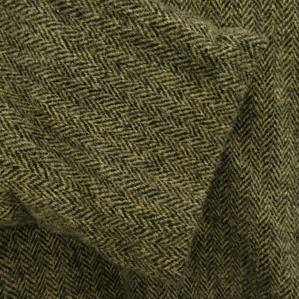 シェヴィダレンク COAT BOBI HARRIS TWEED FRIDAY ボビコート ハリスツイード フライデー ヘリンボーン ウール コート カーキ系 3【中古】