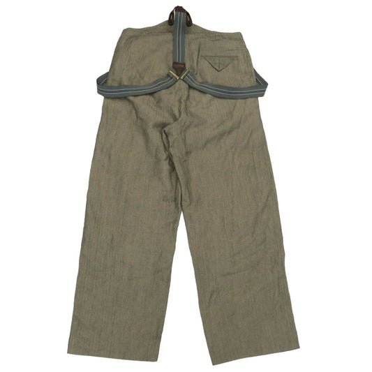 Paul Harnden ポールハーデン サスペンダー付き ヘリンボーン パンツ グレー系 XS【中古】
