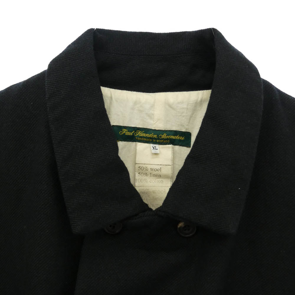 Paul Harnden ポールハーデン Double Breasted Jacket ウールリネン ダブルブレスト ジャケット ブラック系 XL【中古】
