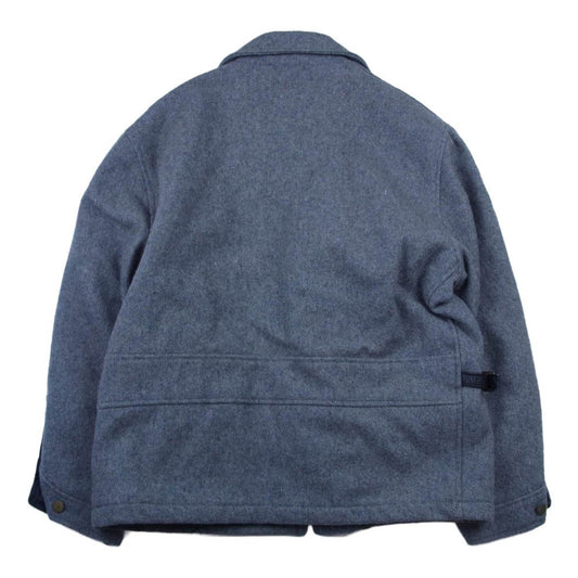 SPIEWAK スピーワック GOLDEN FLEECE USA製 レザーベルト キルティング ジップアップ ウールジャケット ブルゾン グレー系 42【中古】