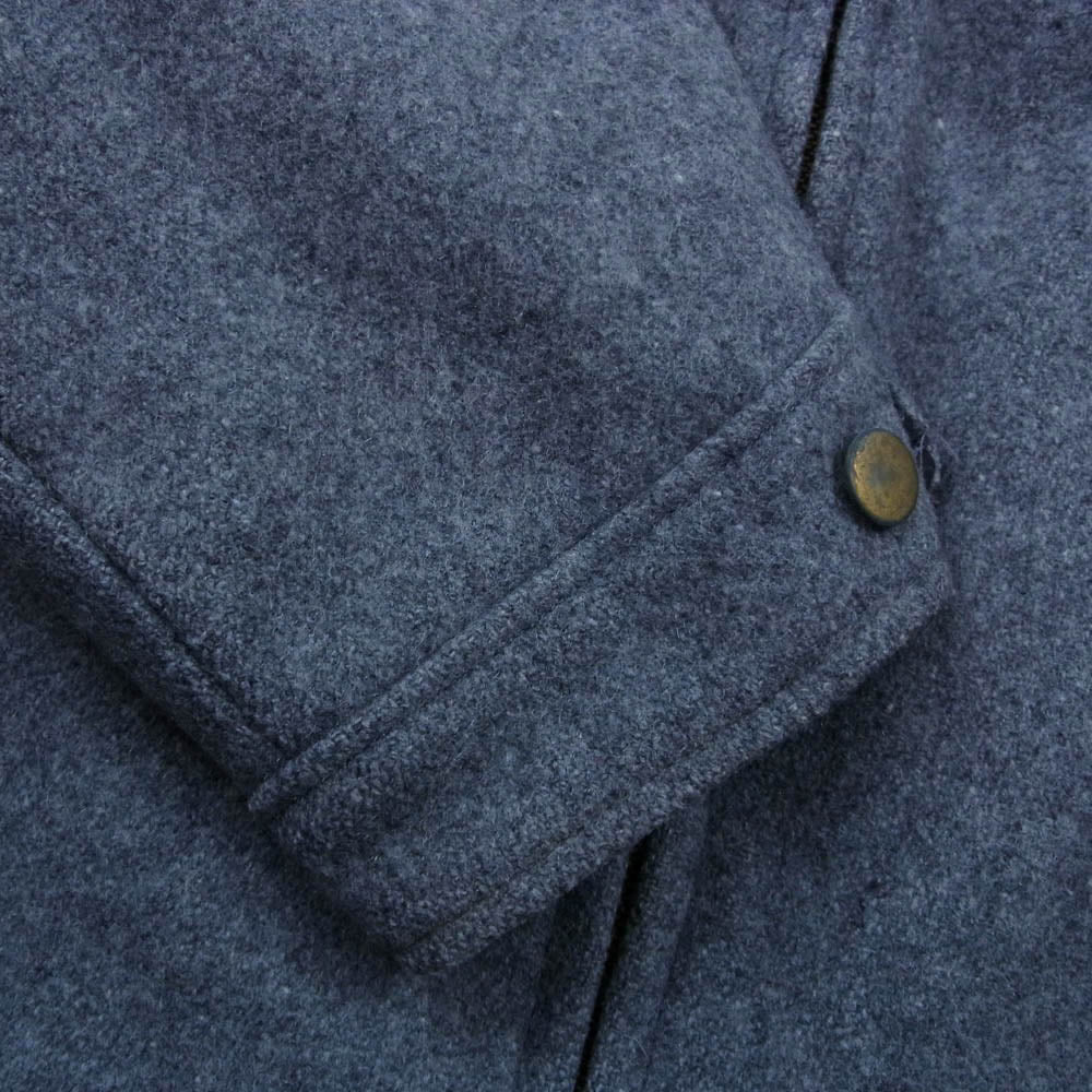 SPIEWAK スピーワック GOLDEN FLEECE USA製 レザーベルト キルティング ジップアップ ウールジャケット ブルゾン グレー系 42【中古】