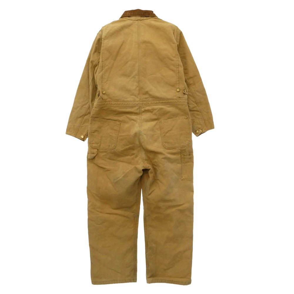 Carhartt カーハート ダック キルトライニング ツナギ オールインワン ライトブラウン系【中古】