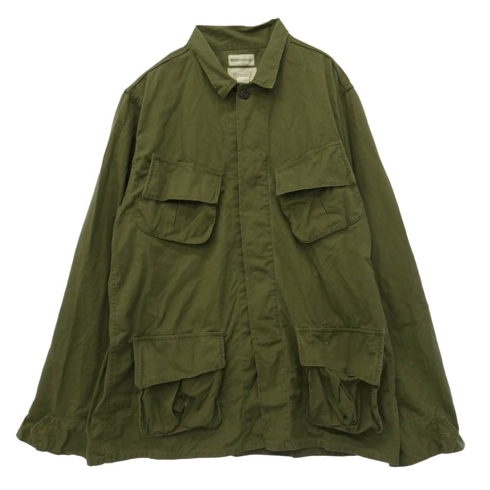 Buzz Rickson's バズリクソンズ BEAMS ビームス BR14381FE × BEAMS fennica ビームス フェニカ Jungle Fatigue Tropical Jacket ジャングルファティーグ ジャケット モスグリーン系 42【中古】