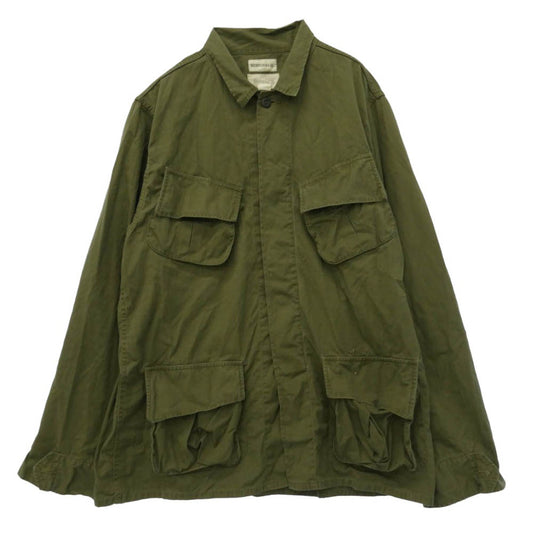 Buzz Rickson's バズリクソンズ BEAMS ビームス BR14381FE × BEAMS fennica ビームス フェニカ Jungle Fatigue Tropical Jacket ジャングルファティーグ ジャケット モスグリーン系 42【中古】