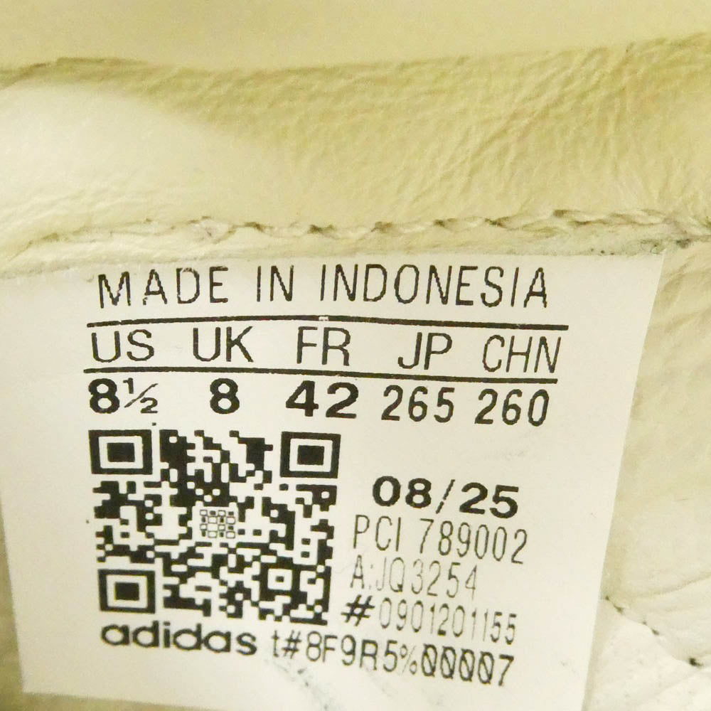 adidas アディダス JQ3254 Superstar Vintage スーパースター ヴィンテージ ローカット スニーカー シューズ ホワイト系 ブラック系 26.5cm【中古】
