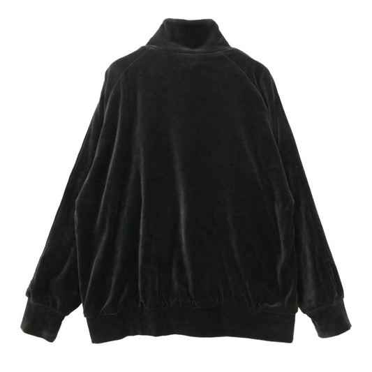 COMOLI コモリ 22AW W03-05009 ベロアジャージ ジップアップ トラックジャケット ブラック系 1【中古】