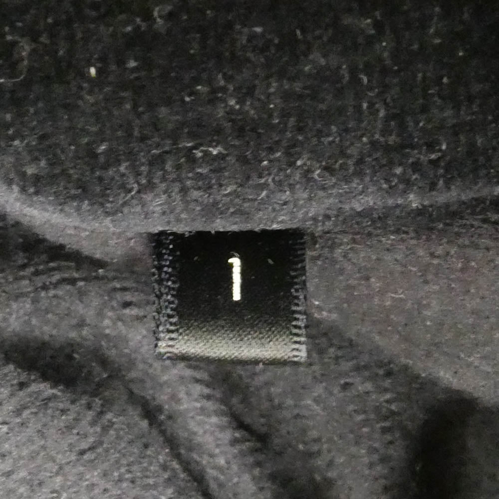 COMOLI コモリ 22AW W03-05009 ベロアジャージ ジップアップ トラックジャケット ブラック系 1【中古】