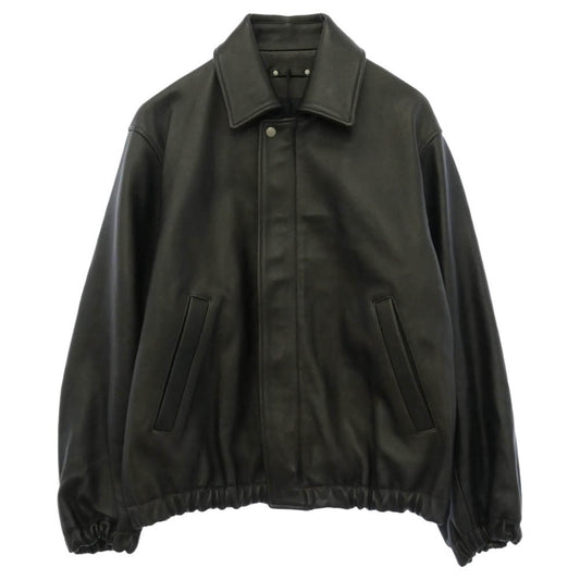 ssstein シュタイン 26AW ST.1555 Sheep Leather Zip Short Jacket シープレザー ジップ ショート ジャケット ブルゾン ブラック系 XS【中古】