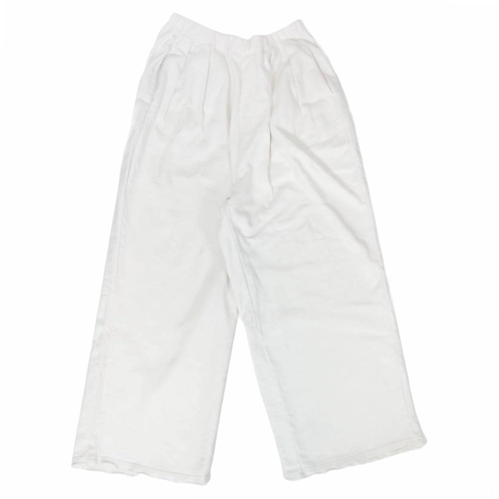 ANCELLM アンセルム 24SS ANC-PT43 TUCK SWEAT PANTS タック スウェット カットオフ パンツ ホワイト系 2【中古】