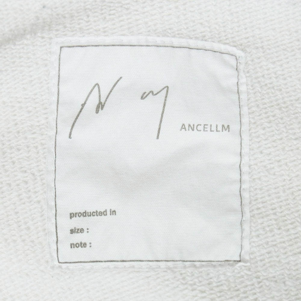ANCELLM アンセルム 24SS ANC-PT43 TUCK SWEAT PANTS タック スウェット カットオフ パンツ ホワイト系 2【中古】
