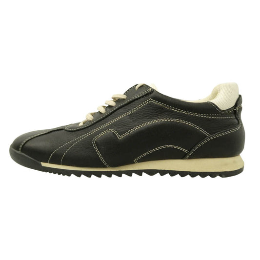 Salvatore Ferragamo サルヴァトーレフェラガモ 3358 レザー ローカット スニーカー ブラック系 7.5【中古】