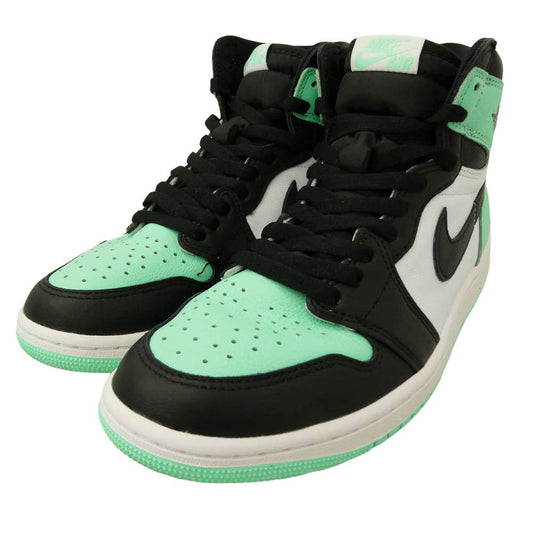 NIKE ナイキ DZ5485-130 Air Jordan 1 High OG Green Glow エアジョーダン1 ハイ OG グリーングロー ハイカット スニーカー ライトグリーン系 26.5cm【中古】