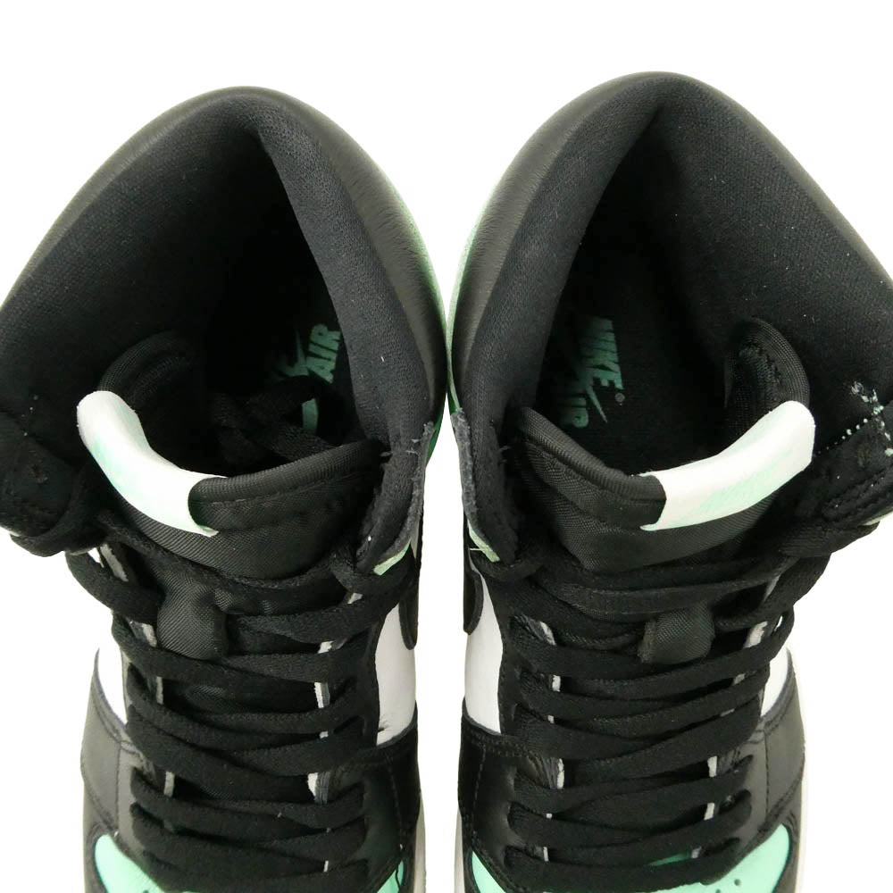 NIKE ナイキ DZ5485-130 Air Jordan 1 High OG Green Glow エアジョーダン1 ハイ OG グリーングロー ハイカット スニーカー ライトグリーン系 26.5cm【中古】