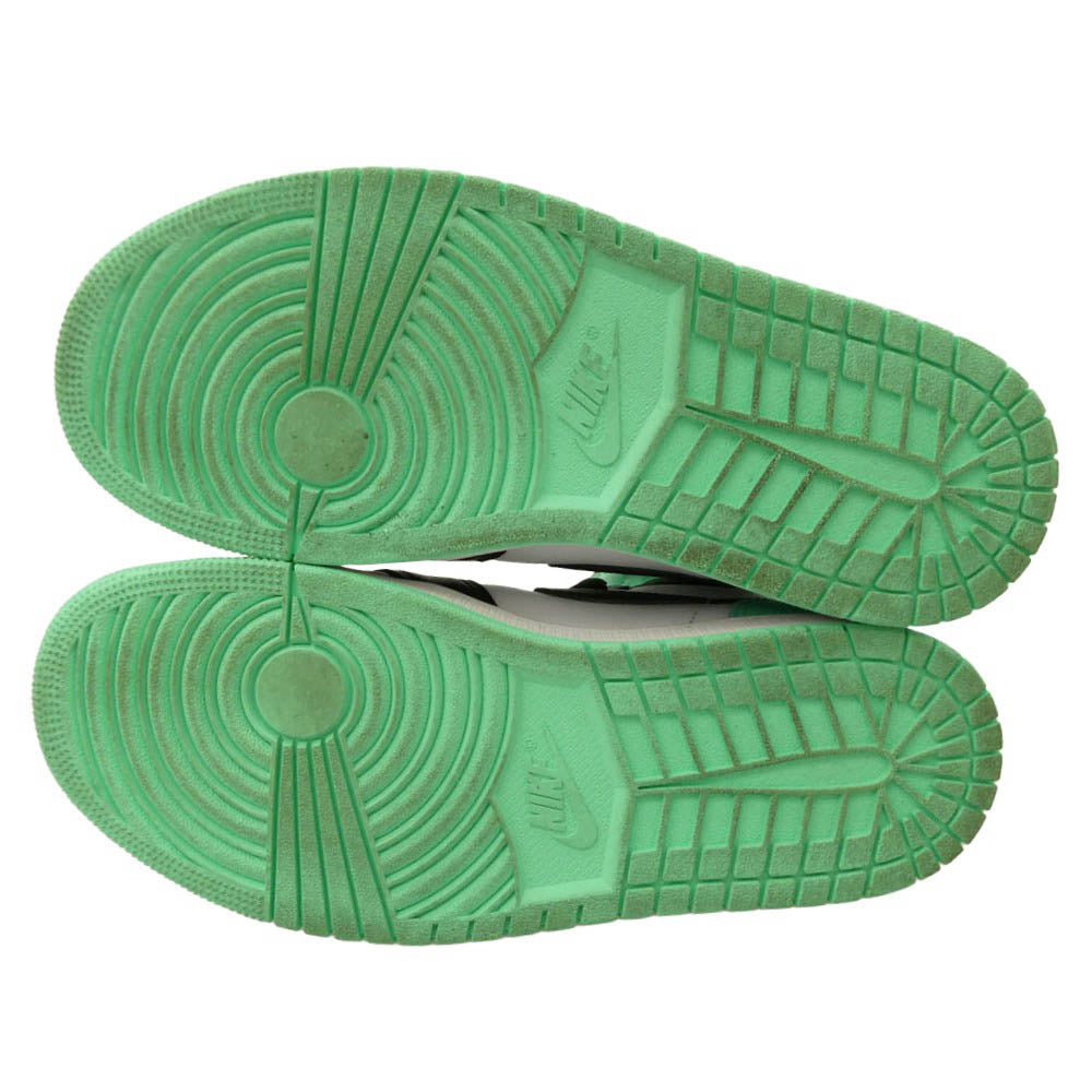 NIKE ナイキ DZ5485-130 Air Jordan 1 High OG Green Glow エアジョーダン1 ハイ OG グリーングロー ハイカット スニーカー ライトグリーン系 26.5cm【中古】