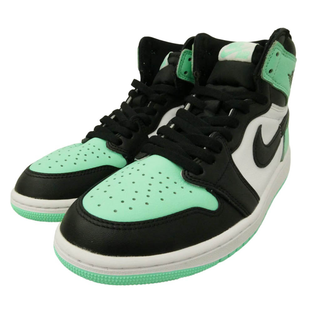 NIKE ナイキ DZ5485-130 Air Jordan 1 High OG Green Glow エアジョーダン1 ハイ OG グリーングロー ハイカット スニーカー ライトグリーン系 ブラック系 26.5cm【新古品】【未使用】【中古】