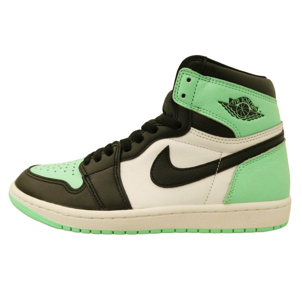 NIKE ナイキ DZ5485-130 Air Jordan 1 High OG Green Glow エアジョーダン1 ハイ OG グリーングロー ハイカット スニーカー ライトグリーン系 ブラック系 ホワイト系 26.5cm【新古品】【未使用】【中古】