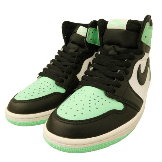 NIKE ナイキ DZ5485-130 Air Jordan 1 High OG Green Glow エアジョーダン1 ハイ OG グリーングロー ハイカット スニーカー ライトグリーン系 ブラック系 ホワイト系 26.5cm【新古品】【未使用】【中古】