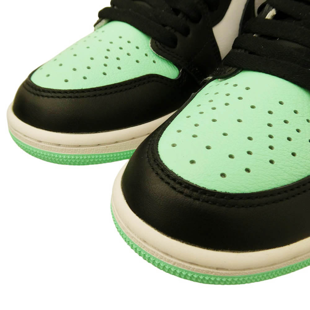 NIKE ナイキ DZ5485-130 Air Jordan 1 High OG Green Glow エアジョーダン1 ハイ OG グリーングロー ハイカット スニーカー ライトグリーン系 ブラック系 ホワイト系 26.5cm【新古品】【未使用】【中古】
