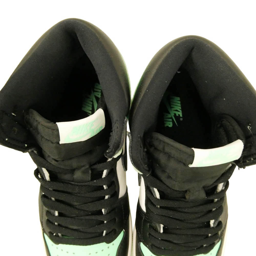 NIKE ナイキ DZ5485-130 Air Jordan 1 High OG Green Glow エアジョーダン1 ハイ OG グリーングロー ハイカット スニーカー ライトグリーン系 ブラック系 ホワイト系 26.5cm【新古品】【未使用】【中古】