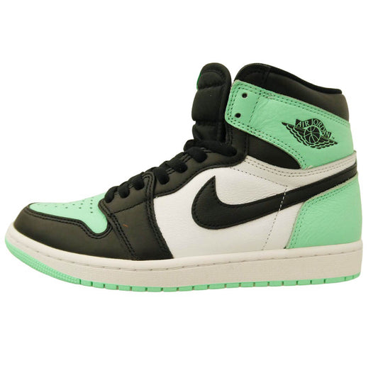 NIKE ナイキ DZ5485-130 Air Jordan 1 High OG Green Glow エアジョーダン1 ハイ OG グリーングロー ハイカット スニーカー ブラック系 ライトグリーン系 26.5cm【新古品】【未使用】【中古】