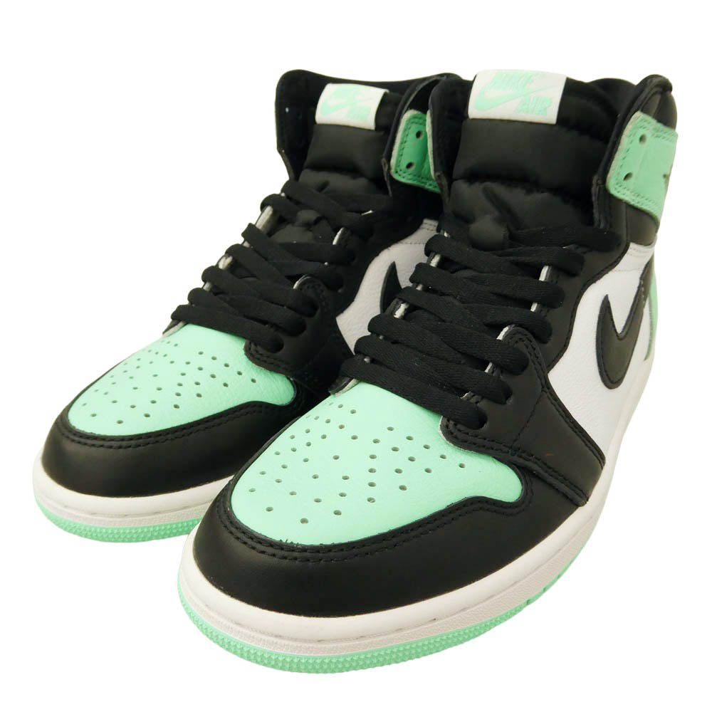 NIKE ナイキ DZ5485-130 Air Jordan 1 High OG Green Glow エアジョーダン1 ハイ OG グリーングロー ハイカット スニーカー ブラック系 ライトグリーン系 26.5cm【新古品】【未使用】【中古】